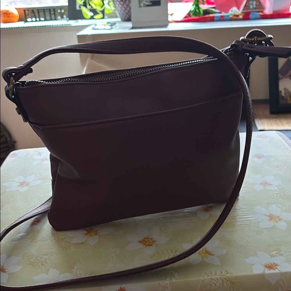 Style & Co. Deep Burgundy Crossbody Bag